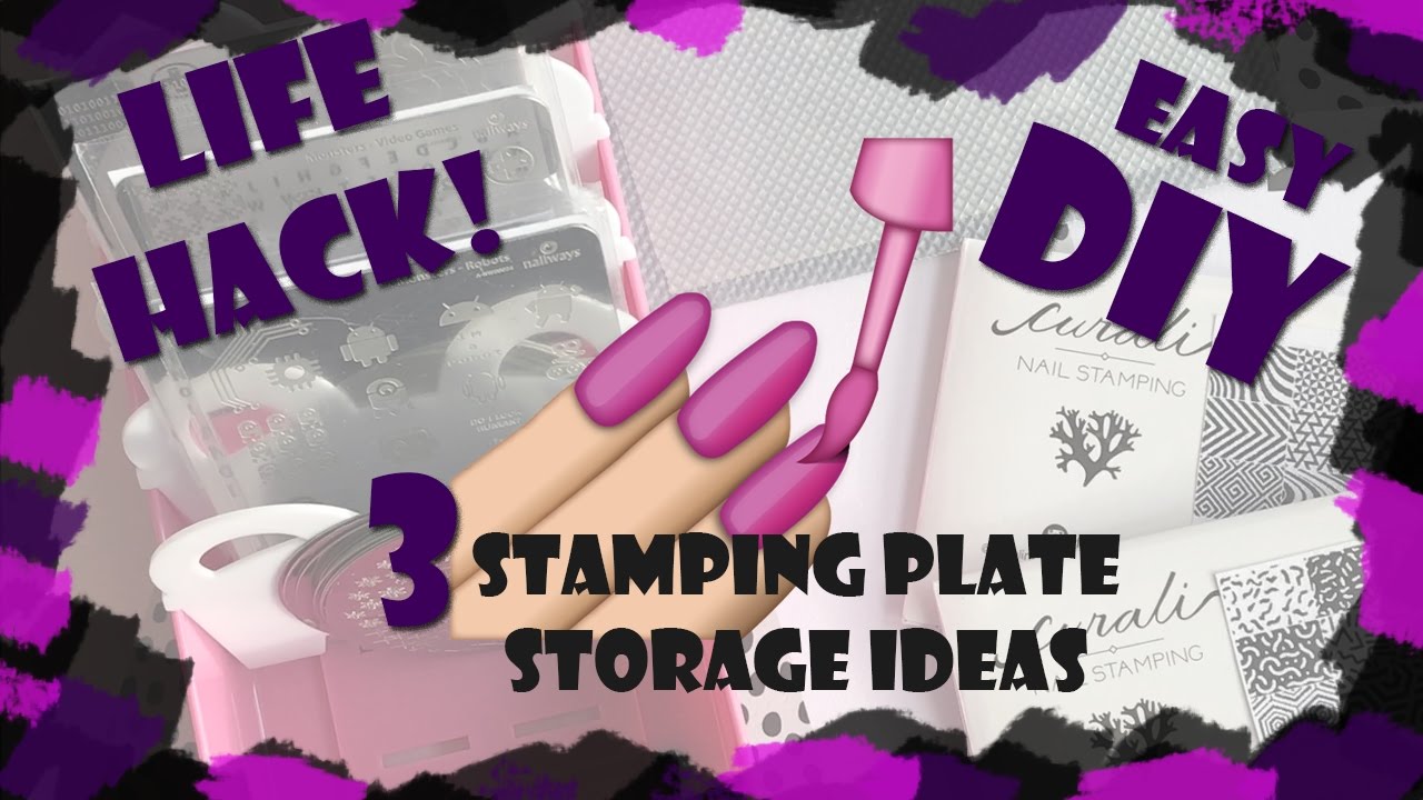 3 easy stamping plate storage hacks YouTube