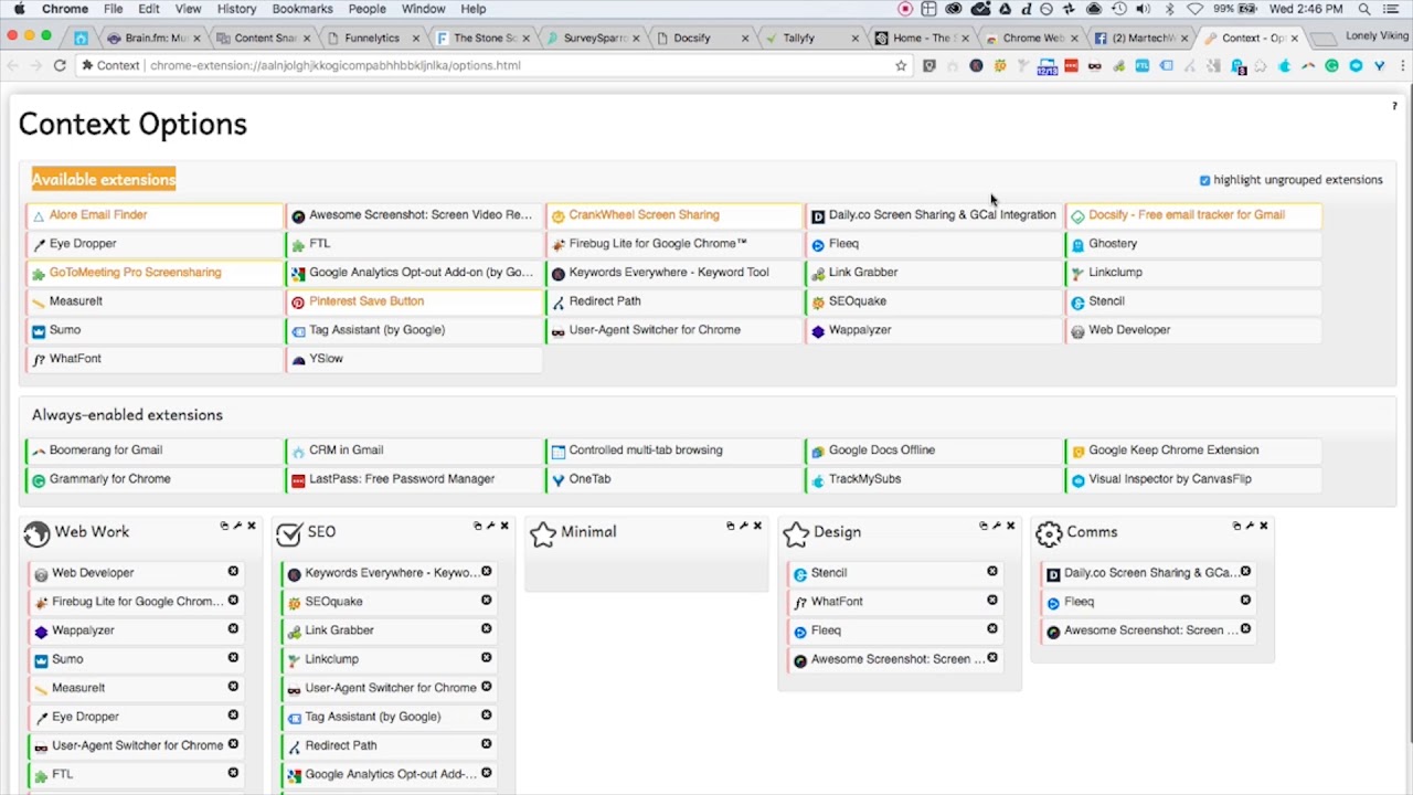 Best way to manage your Chrome extensions when you have WAY too many!