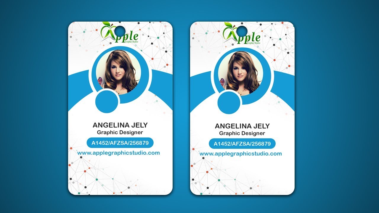 Design ID  Cards  ID  Badge Adobe Photoshop  Tutorial  