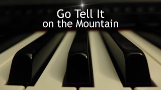 Go Tell It on the Mountain - Christmas piano instrumental with lyrics chords