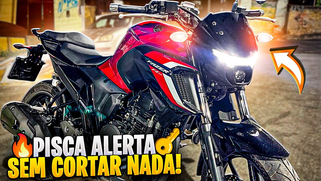 COMO INSTALAR PISCA ALERTA EM QUALQUER MOTO SEM CORTAR FIO