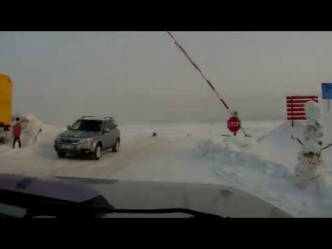 Поездка через Обь! часть 1 Переправа...