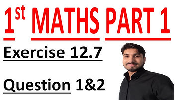 FSC Math book 1 ch 12,Lec 1,Exercise 12.7 Question no 1 & 2 Application of Trigonometry
