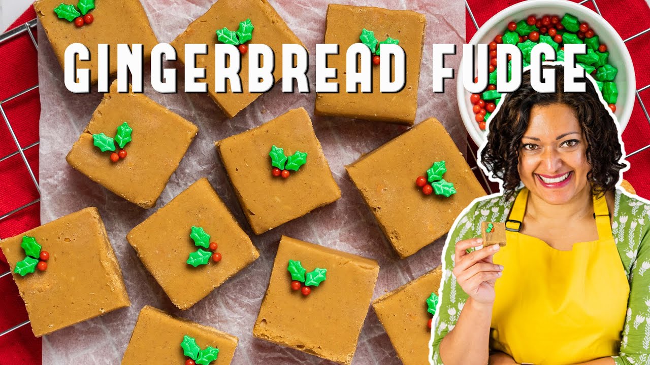 Delicious Gingerbread Fudge Recipe Made with Condensed Milk YouTube