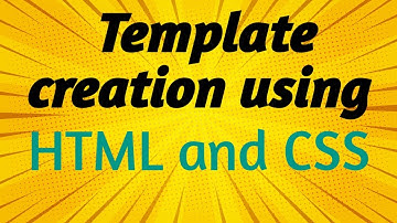 Template creation using HTML, CSS | - Bangla - Dream IT