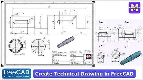 FreeCAD Technical Drawing Tutorial | FreeCAD Tutorial | FreeCAD Drawing | Mechnexus |