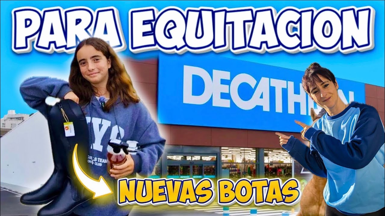 Compramos botas de equitación en Decathlon #equestrian #vlog