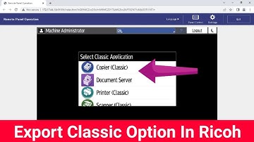 How to Import Import classic copier and classic Scanner apps from SOP pane in Ricoh Printer || SOP