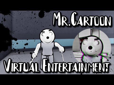 HOW TO GET "VIRTUAL ENTERTAINMENT" BADGE + MR.CARTOON IN ACCURATE PIGGY ROLEPLAY! - ROBLOX