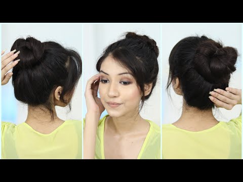 3-new-bun-hairstyle-for-medium-hair,-long-hair-|-messy-bun-hairstyle,-updo-hairstyle,-long-hairstyle
