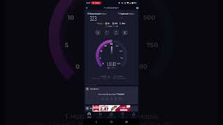 T-Mobile home Internet speed test