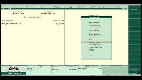 Disable Delete / Cancel Commands For Users in Tally.ERP9