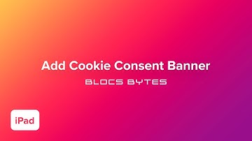 How to Add a Cookie Consent Banner - iPad