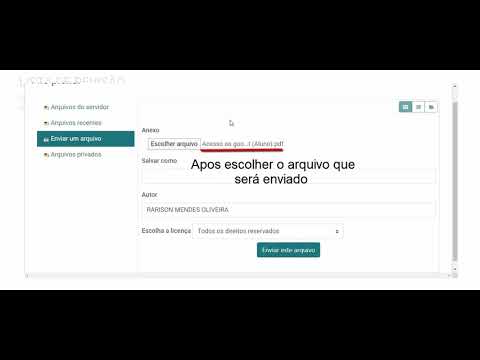 Portal Acadêmico - Envio de atividade moodle