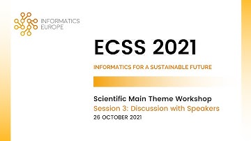 ECSS 2021: Scientific Main Theme - 