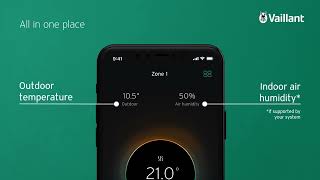 myVAILLANT app - dashboard overview