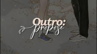 BTS - Outro: Propose [Indo   Hangul Lyrics]