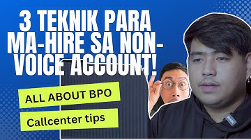 Paano makapasa sa Non-voice kahit walang Experience (For Call center beginners) | Kuya Reneboy