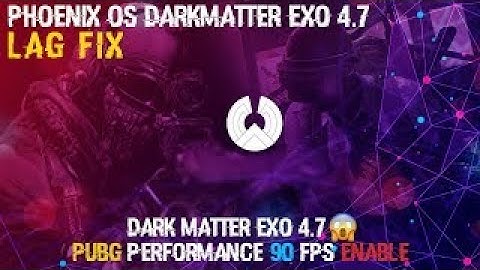 How to fix PUBG Mobile and free fire Lag on phoenix OS darkmatter 4.7 || fix lag phoenix os
