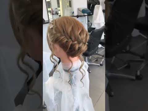 Upside down hairstyles long hair for wedding