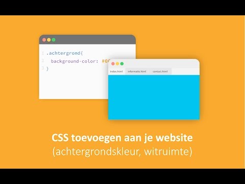 CSS: Je website vormgeven / Achtergrondkleur en witruimte toevoegen