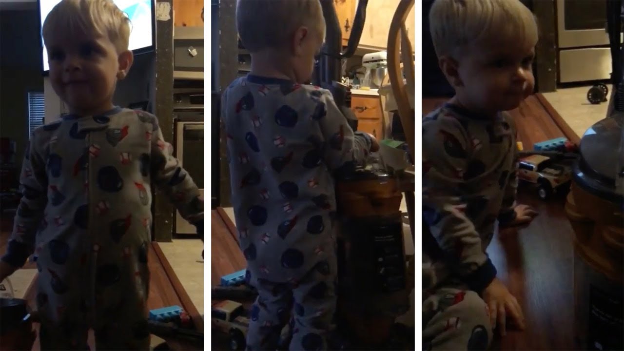Toddler Hates Vacuum & Drops FBomb YouTube