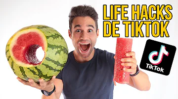 PROBANDO 16 LIFE HACKS DE TIKTOK MUY DIVERTIDOS PROBANDO 16 LIFE HACKS DE TIKTOK MUY DIVERTIDOS