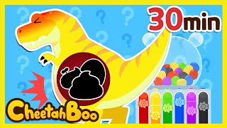 My stomach hurts so much! | Learn shapes and colors + more #Cheetahboo