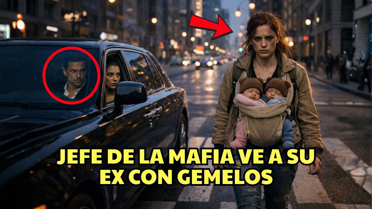 El jefe de la mafia llevaba a su prometida hasta ver a su ex cruzando la calle con gemelos.