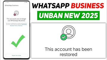 WhatsApp Business Unban Kaise kaise 2025 | This account can no longer use whatsapp business 2025