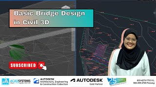 Basic Bridge Design in Autodesk Civil 3D | Free Online Lesson