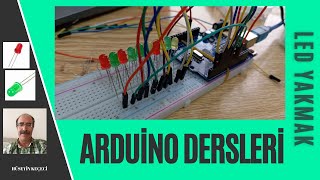TİNKERCAD İLE LED YAKMAK Arduino robotik kodlama ders2#
