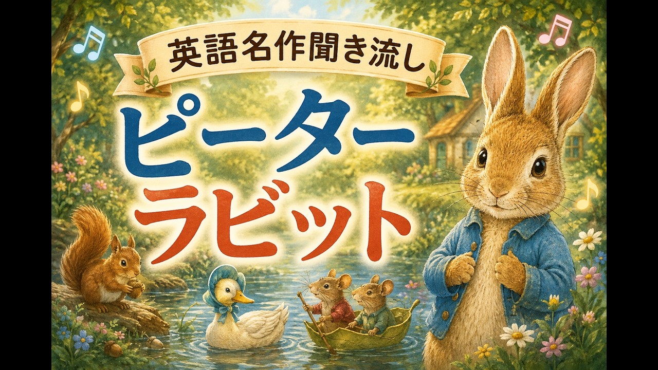 英語聞き流し】ピーターラビットの仲間たち③｜世界の名作で英語耳