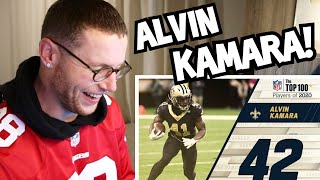 Rugby Player Reacts to ALVIN KAMARA (New Orleans Saints RB) #42 The Top 100 NFL Players of 2020!