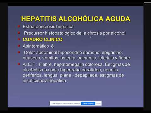 enf. Hepatica por consumo excesivo de Alcohol 1707