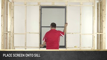 How to Install a Fly Screen on an A&L Double Hung Window
