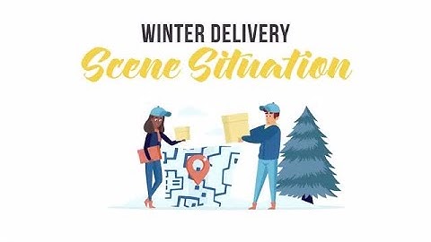 Winter Delivery - Scene Situation After Effects Templates