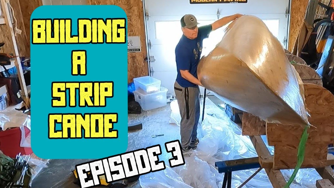 Building a Strip Canoe (Episode 3) Sanding and Fiberglass YouTube