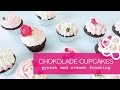 CHOKOLADE CUPCAKES - pyntet med cremet frosting | Annemette Voss