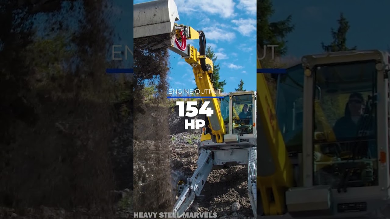 The Insane Spider Excavator (Menzi Muck M545X) #excavator - YouTube