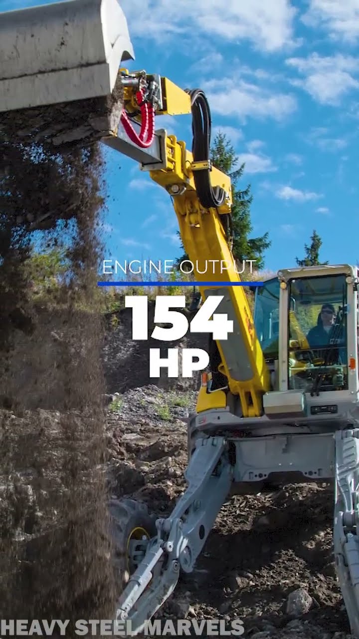 The Insane Spider Excavator (Menzi Muck M545X) #excavator - YouTube