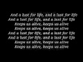LANA DEL REY - Lust For Life lyrics