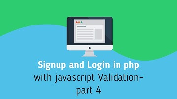 Login And Registration in PHP with Javascript Validation -Part 4