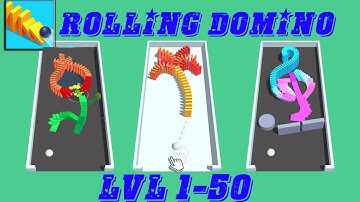 Rolling Domino Gameplay Levels 1-50 by Lion Studios