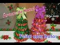 Árvore de Natal com bombons para decoração