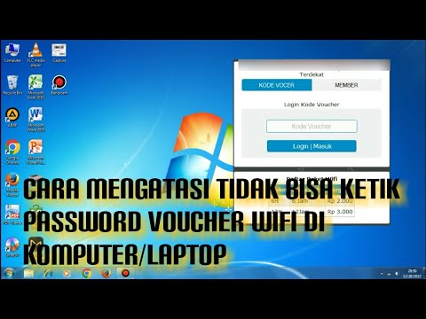 Cara mengatasi tidak bisa ketik kode voucher wifi di komputer atau laptop