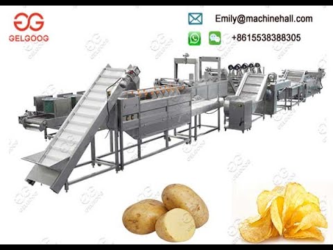 Fully Automatic Potato Chips Production Line Testing/Potato Crispy