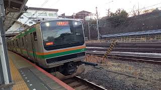 E231系U517編成　上野駅5番線発車　20240218 171422