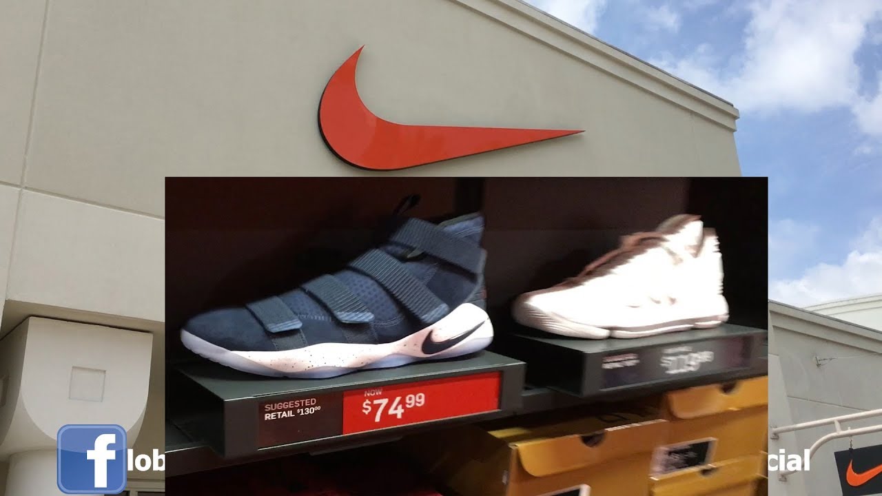 Secreto compra barato USA NIKE outlet Orlando - YouTube