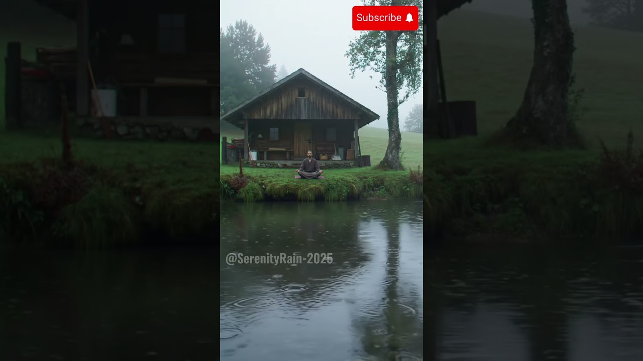 Cozy Evening Rain Ambience | Warm Lantern Light & Gentle Rain ASMR 